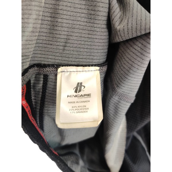 (V) HINCAPIE SPORTWEAR MEN'S FULL ZIP Cycling Jersey SS LARGE CANADA MADE BLACK - Picture 9 of 9